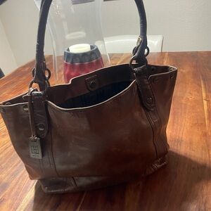 Frye Brown Leather Tote Bag